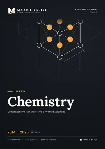 JUPEB Chemistry past questions book cover, Engineering Series