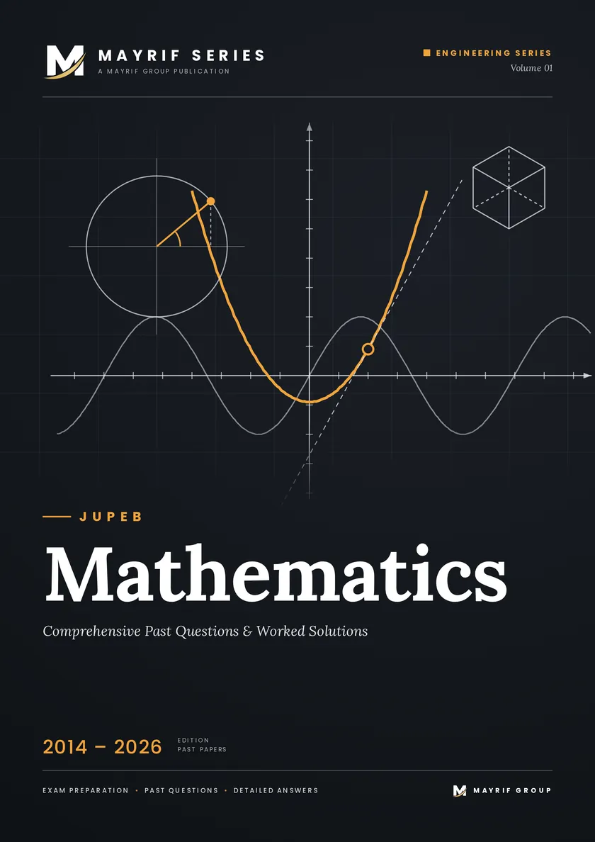 Mayrif Series JUPEB Mathematics past questions book cover, Engineering Series